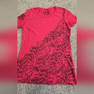 FOX Racing Red Logo Tee Women M